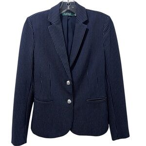Lauren Ralph Lauren Navy Pinstripe Blazer
Size M